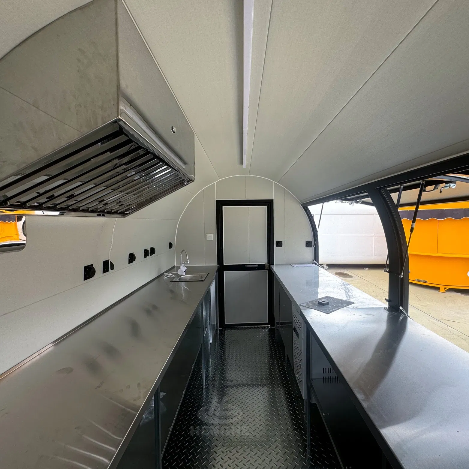 Sandwich Cart Ooni Pizza Oven Stands Food Trailer Truck Event Truck Mobile Drink Cart Pizza Coffee Hot Dog Mobile Fast Food Trailer with Full Kitchen