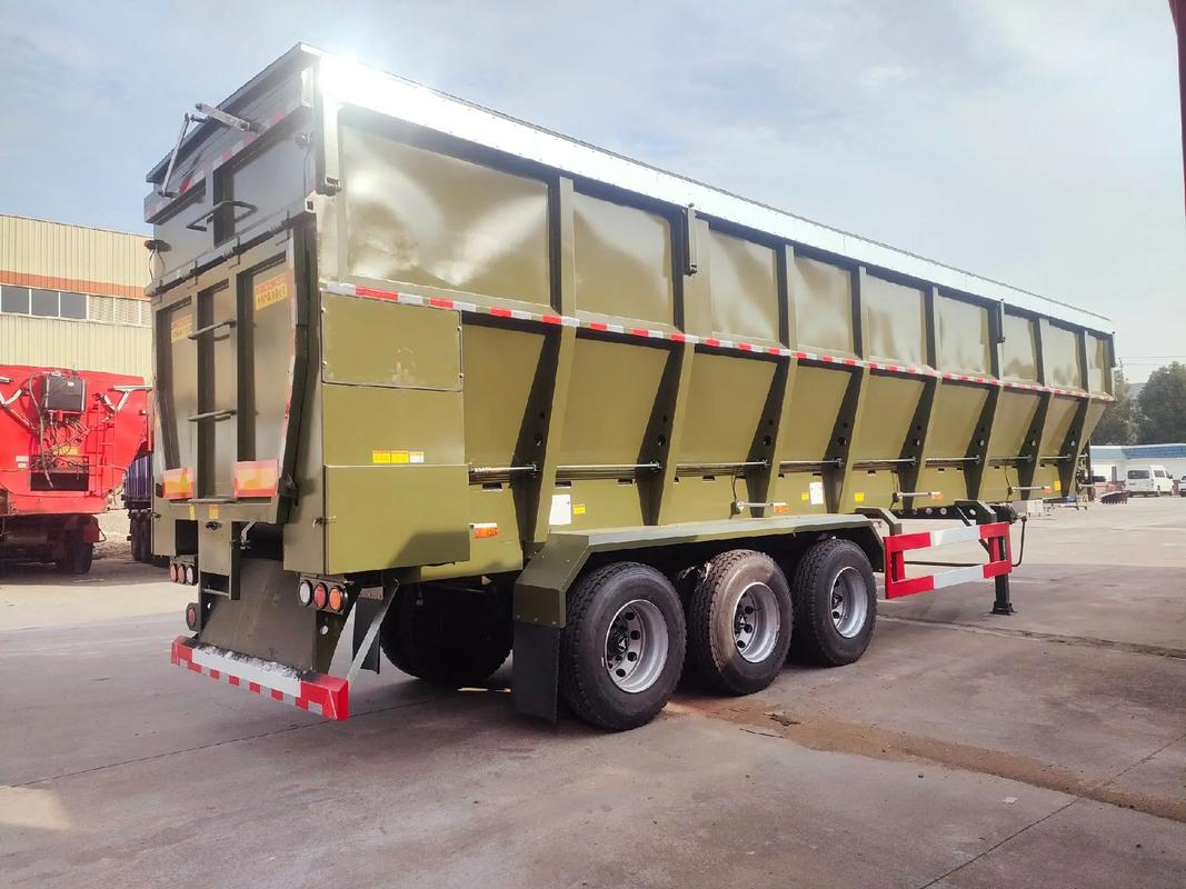 Grain Transport Special Semi-Trailer U-Shaped Car 30-60 Tons Custom Shaft Mobile Crawler Translation Dump