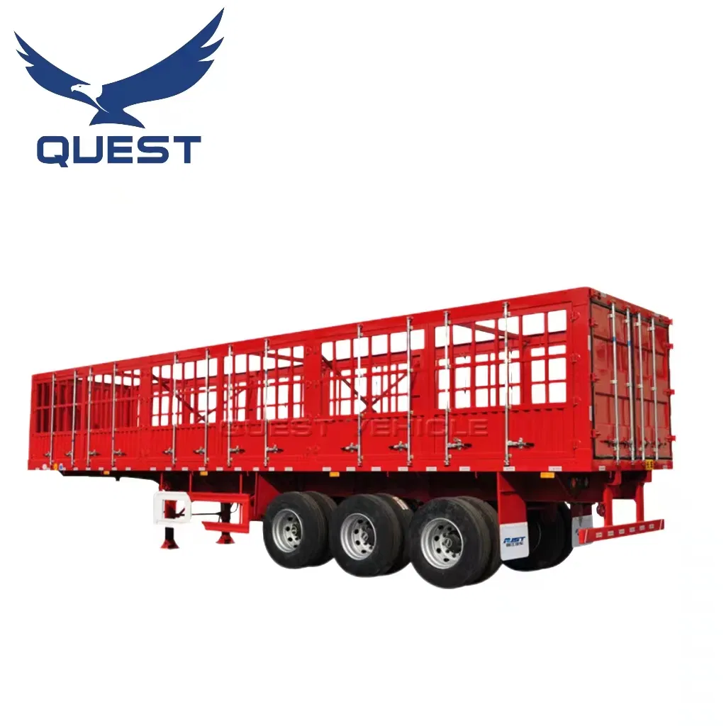 High Quality Side Door Livestock Utility Fence Semi Trailer