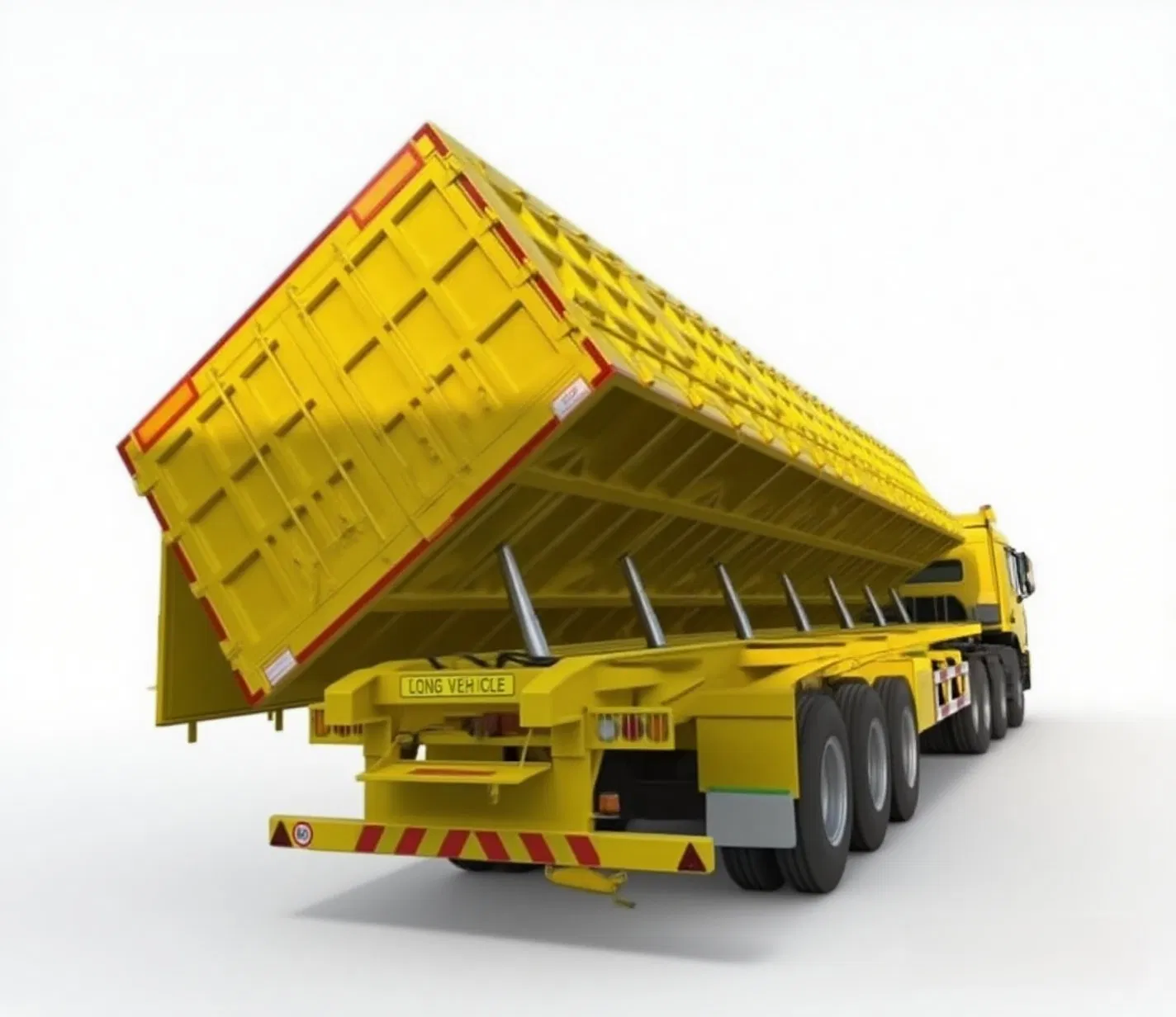 Affordable Steel Side Dump Trailer for Heavy Cargo Transport Semi-Trailer Side Tipping Trailer 3/4/6 Axle Rollover Steel Low Price