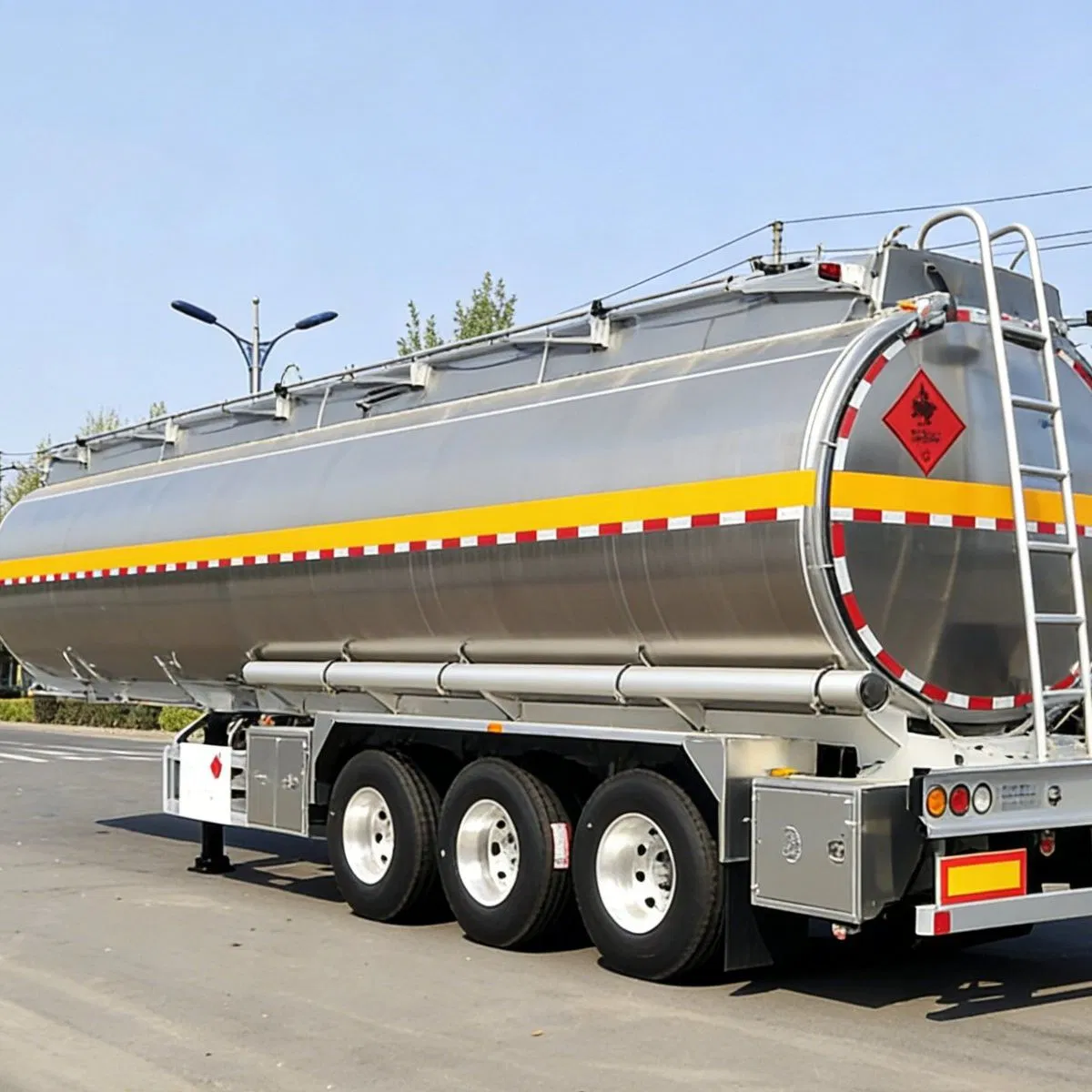 More Models 50000L Stainless Steel Fuel Oil Tank Semi Trailer