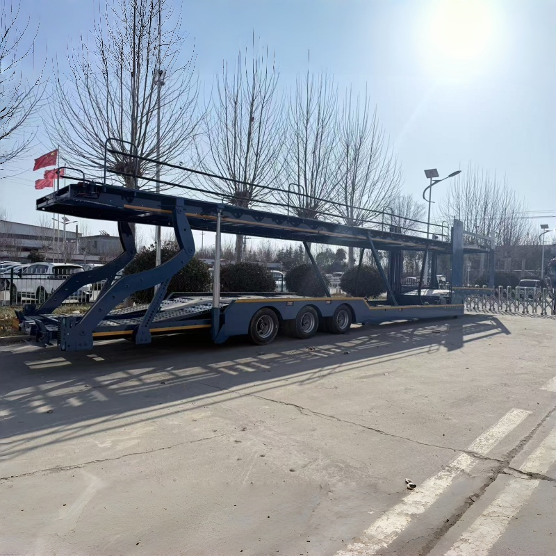 2 3 4 Axles Car Carrier Trailer 6 8 10 Cars Capacity with Fuwa BPW Axles China Factory Auto Transport Trailer Car Hauler