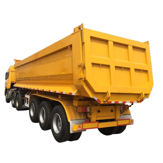 Trailer Dump Semi Dump Semi Trailer Truck High Quality Coal or Grain Rear Hydraulic Trailer