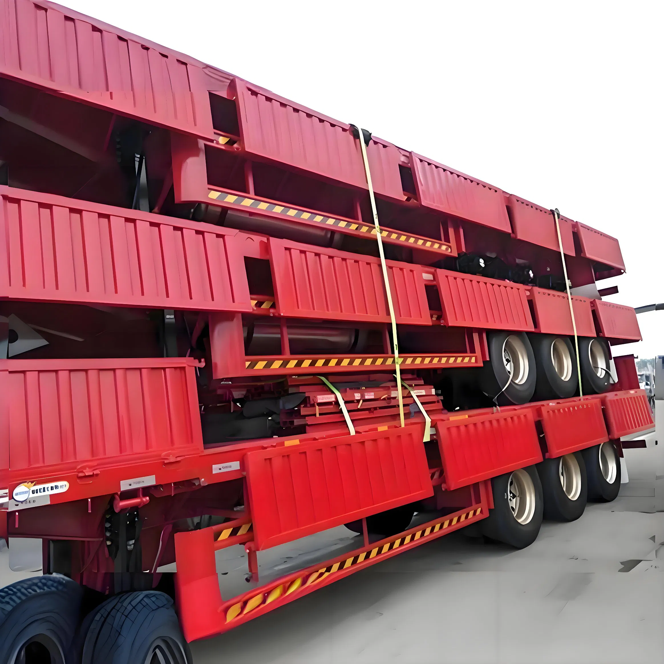 3 Axles Wood Log Transport Timber Semi Trailer Flatbed Cargo Container Semi Trailer Price for Sale