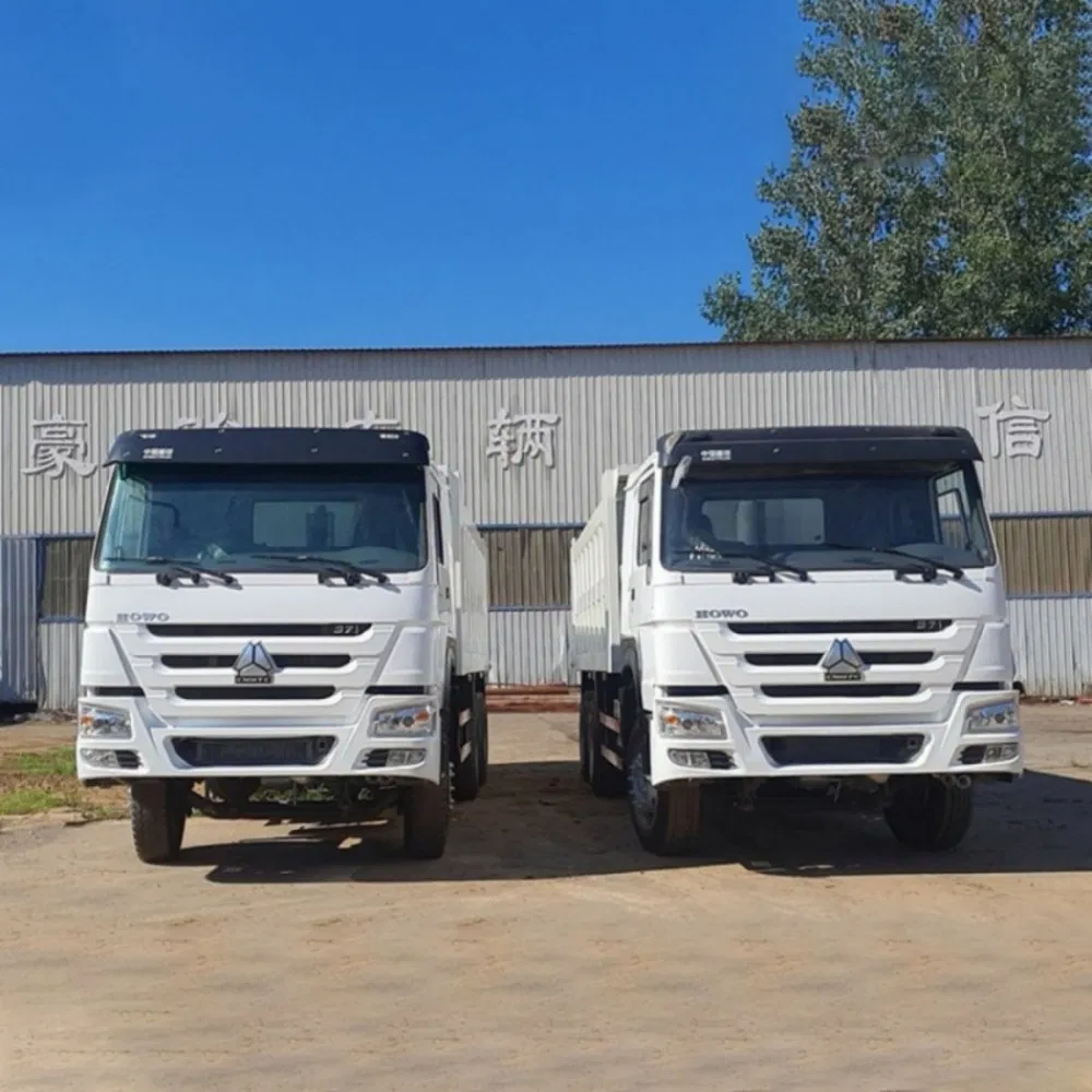 Used Sinotruk HOWO 6X4 Dump Truck 371/375 HP Large Pump Automatic Diesel Heavy Truck Rear Camera Weichai Engine Left Steering