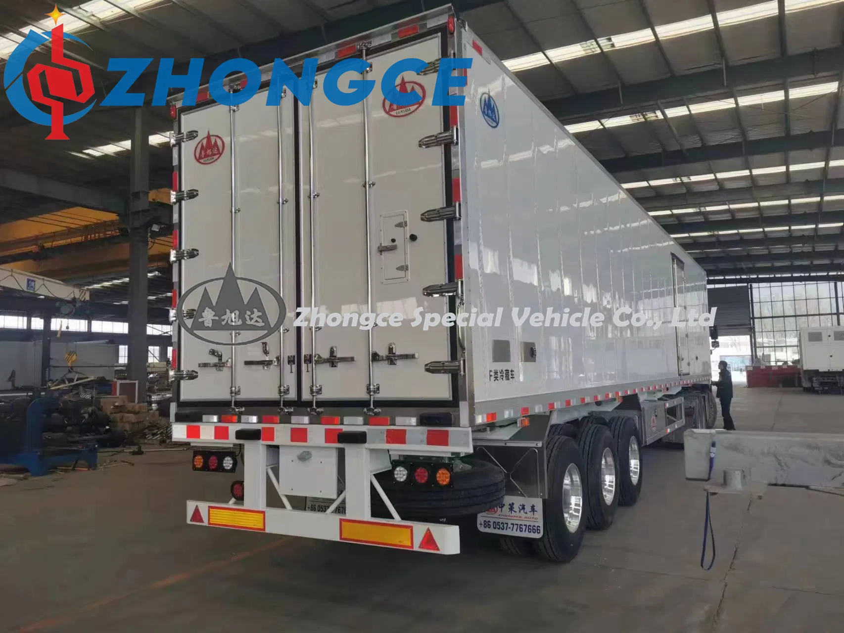New 3 Axles Refrigerated Van Truck Trailer Reefer Van Semi Trailer