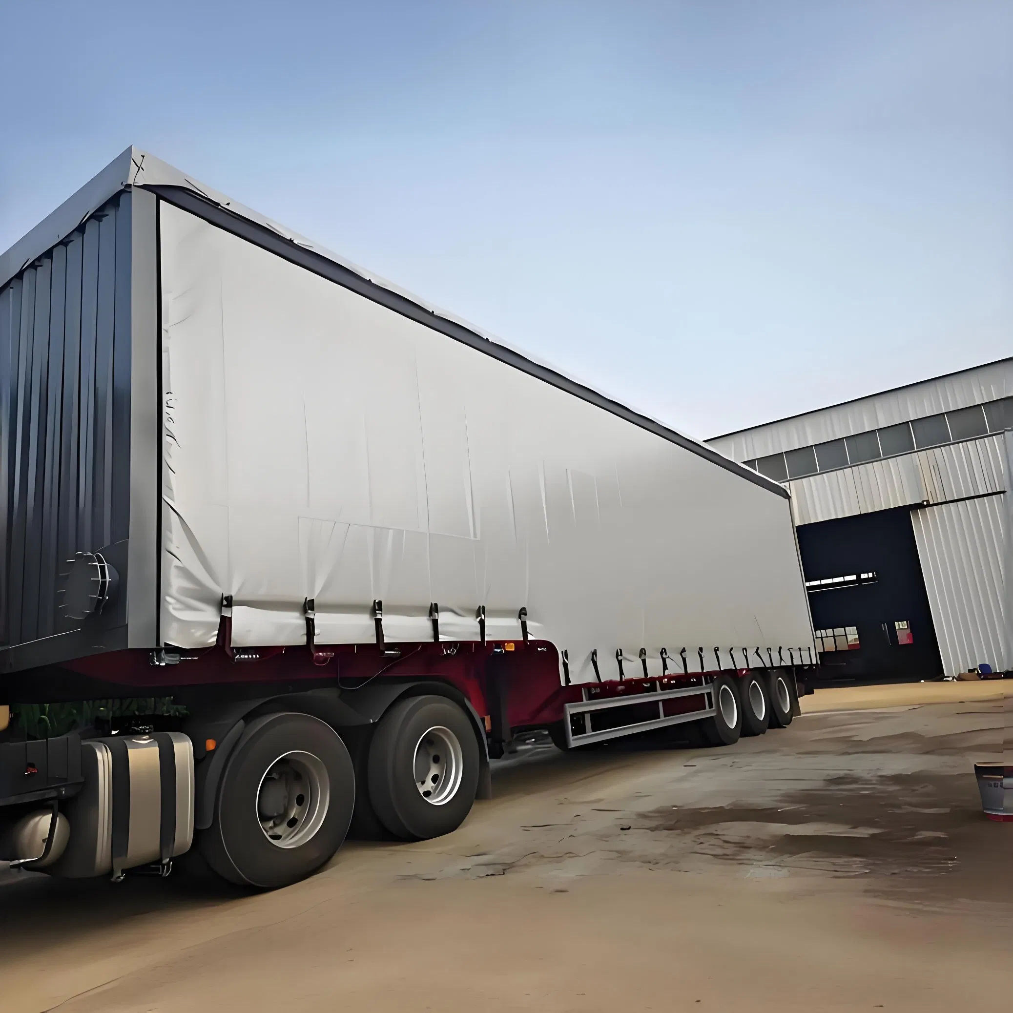 Cargo Transport Dry Van Type Box Semi Trailer 60 Tons 45FT Opan Wing Van Box Semi Trailer Curtain Semi Truck Trailerebs Side Curtain