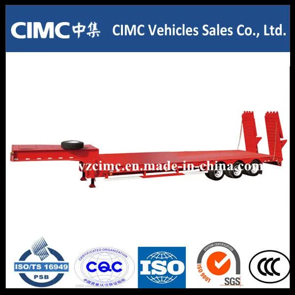 70t low bed semi trailer