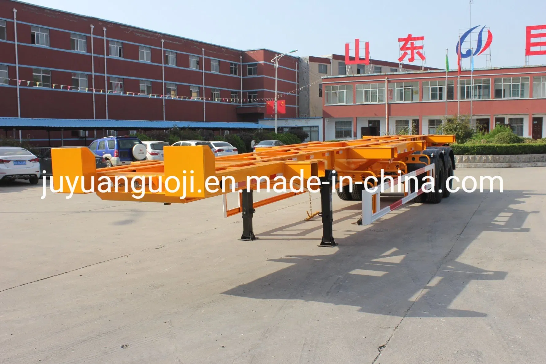 20feet 40feet 45feet Skeleton Container Transport Chassis/Frame Truck Semi Trailer