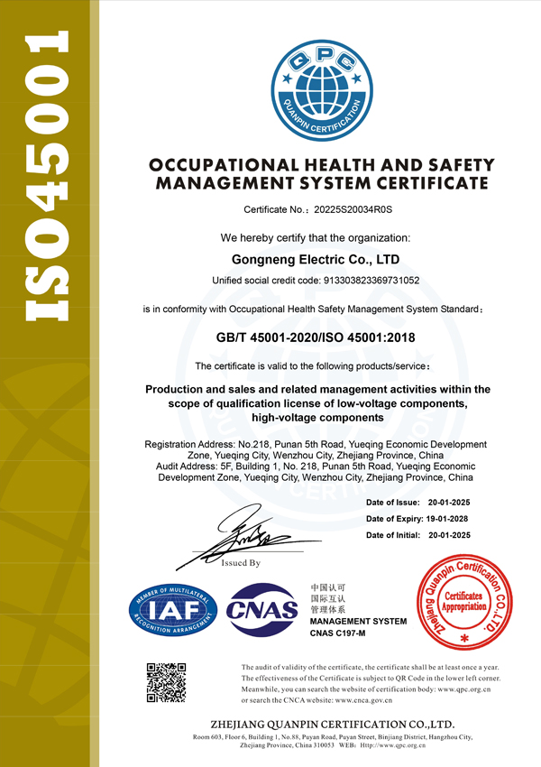 Igoye Energy management system certification document