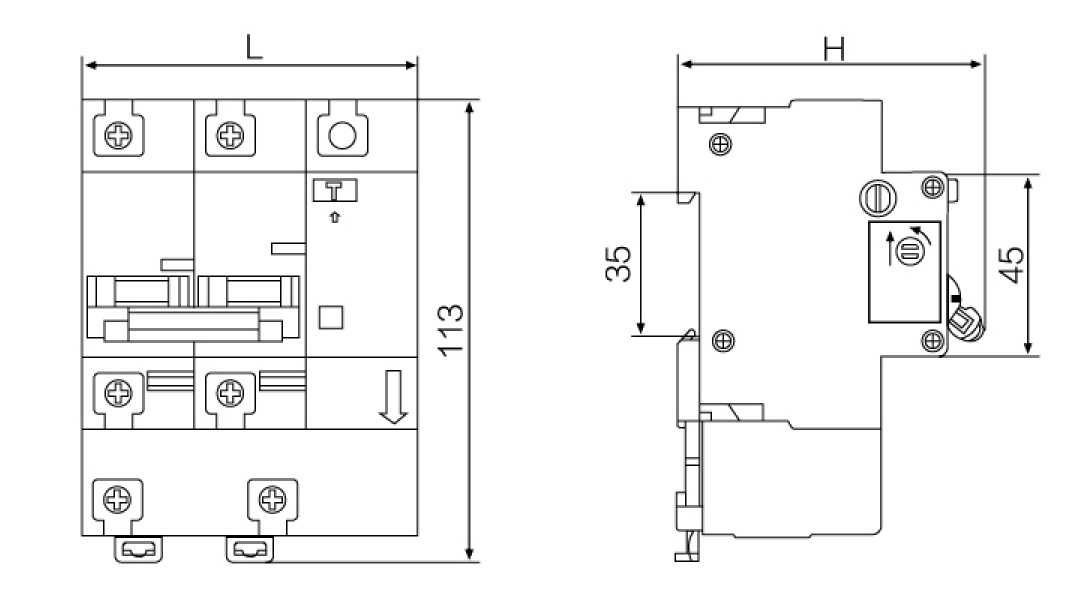 Dimensions and installation layout diagram