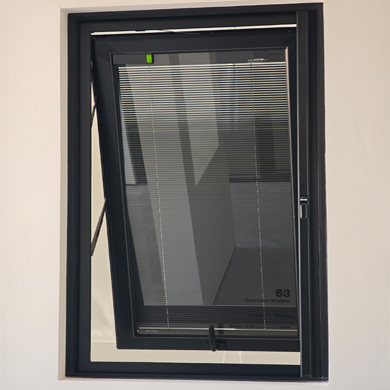 S63 Ventanas de vidrio de aluminio, ventana oscilobatiente de aluminio