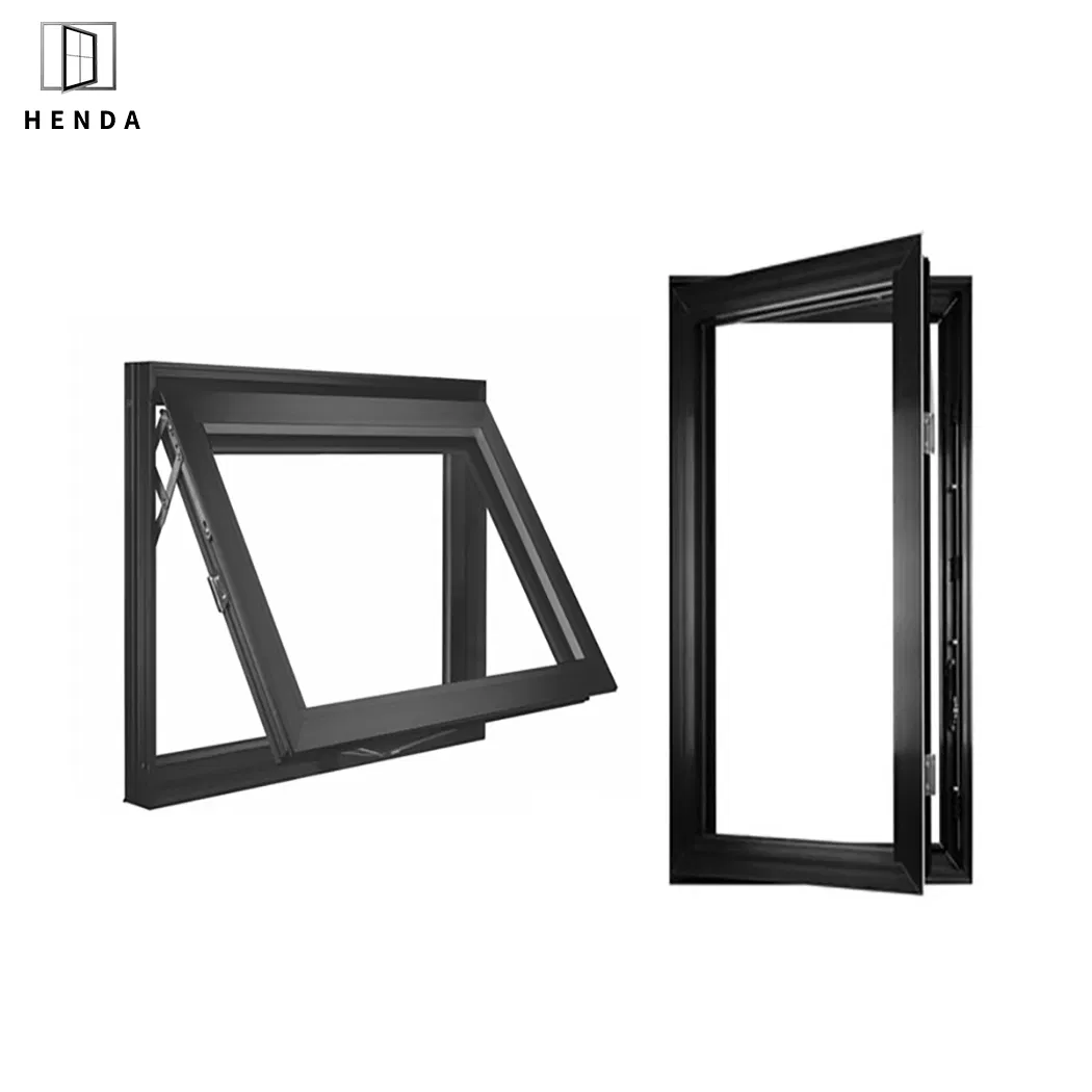 Ventana de Casement de Aluminio de Alta Calidad Estándar de Australia As2047 Ventana de Aluminio con Doble o Sola Hoja de Vidrio de Aluminio