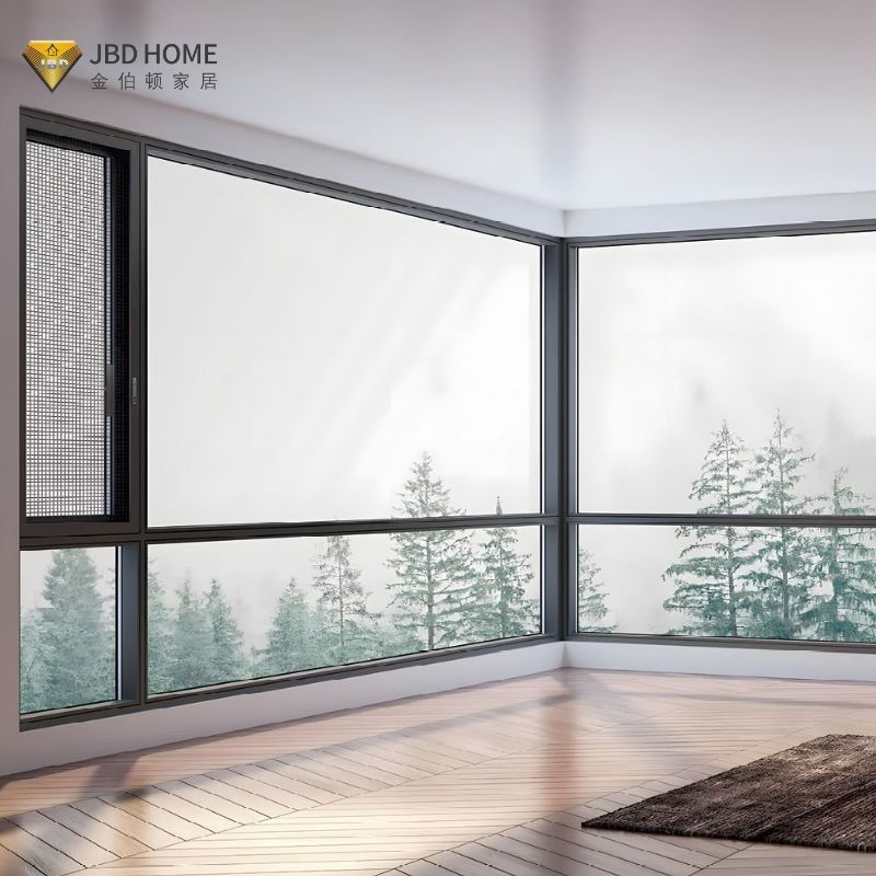 Ventana de Casement Moderna de Metal Negro con Gran Cristal Doble Pane Certificado por Nfrc (Aluminio)