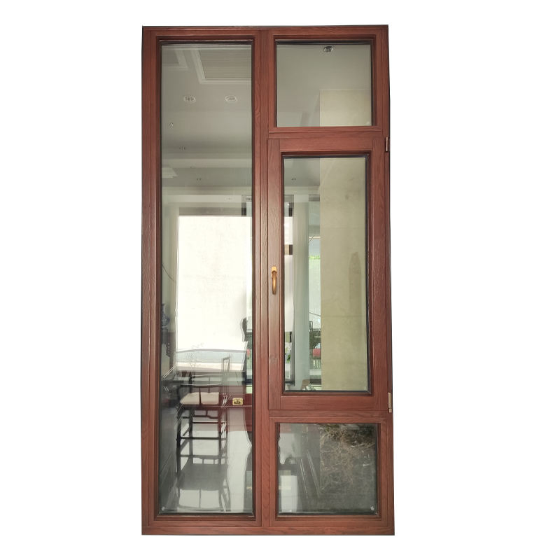 Marco de Ventana Ventanas de Casement Doble Acristalamiento Ventanas de Aluminio de Giro y Oscilación