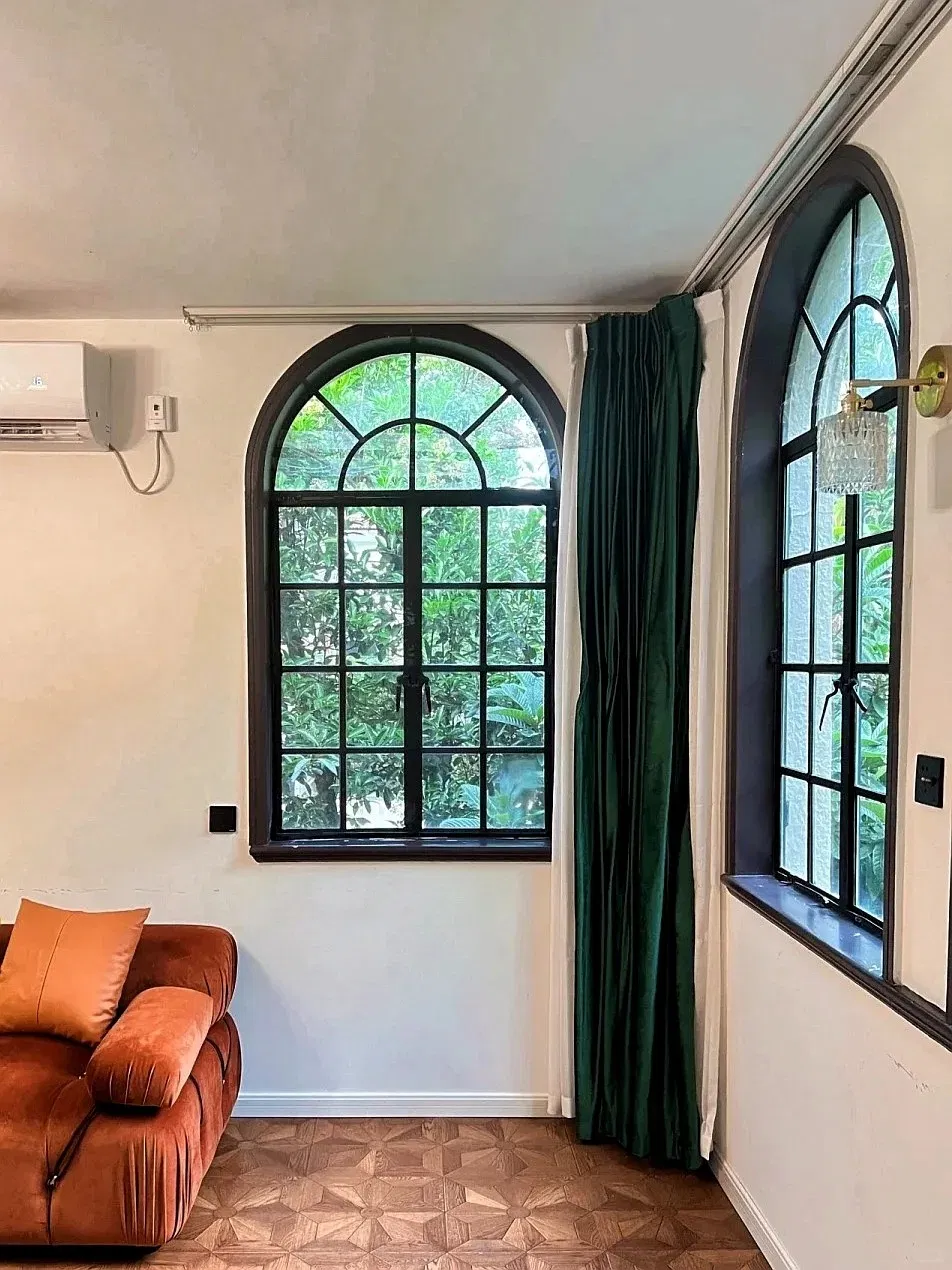 Ventanas de Aluminio Arqueadas con Rotura Térmica Aleación Ventana de Casement Antigua Diseño Único