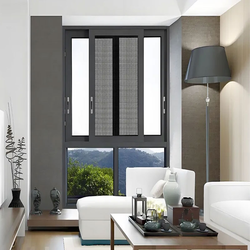 Ventana deslizante de doble capa con control de calor de baja emisividad, diseñada con precisión