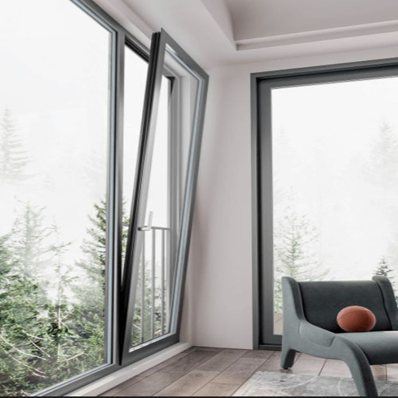 Ventana de casement de aluminio de alta calidad de la marca líder Baiyiyuan, ventana de doble o simple hoja