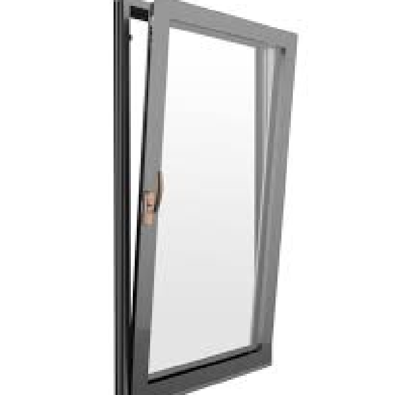 Ventanas de aluminio negro de alta calidad, ventanas oscilobatientes de triple acristalamiento
