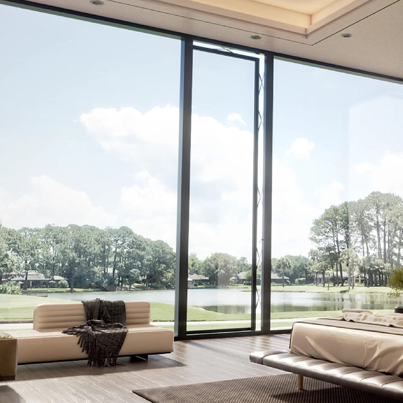 Sistema de Control Remoto Inteligente de Ventanas de Empuje de Aluminio Avanzado y Ventana Arquitectónica Moderna