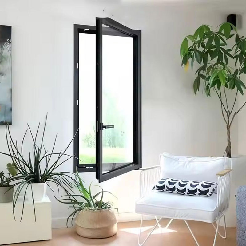 Certificación Nfrc personalizada de ventanas de aluminio de doble acristalamiento con ruptura térmica, ventana de casement francesa