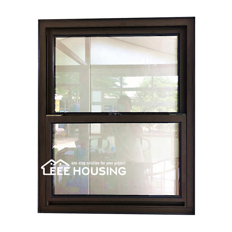 Suministro directo de fábrica de China de ventana de aluminio de ruptura térmica de un solo panel americano, ventana de doble panel, ventana deslizante