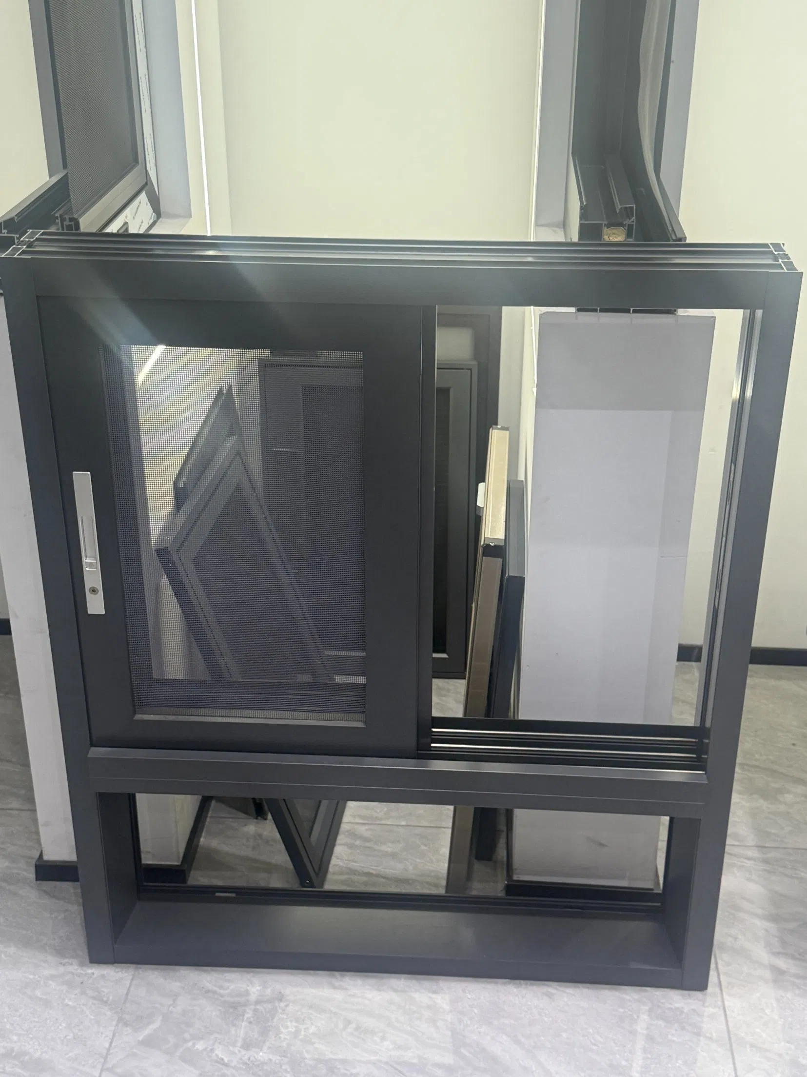 Ventana deslizante flotante de aluminio arquitectónico para villas de lujo