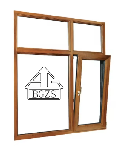 Ventana de Casement de Aluminio de Alta Calidad Bgzs, Ventana de Doble o Sola Hoja para Escuela, Hogar, Hotel, Hospital
