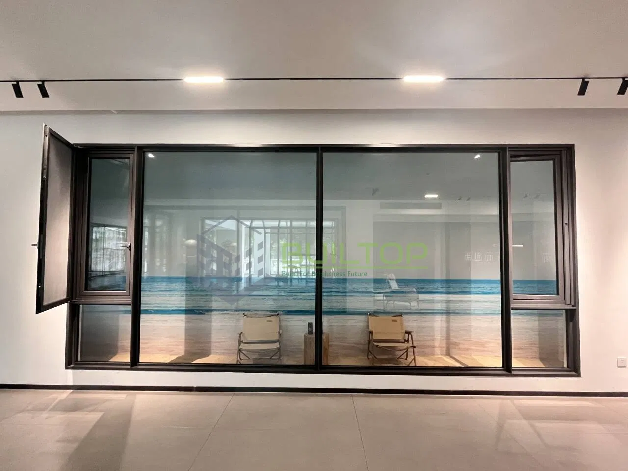 Ventana de Casement de Aluminio Elegante – Marco Ultra Delgado y Área Máxima de Vidrio