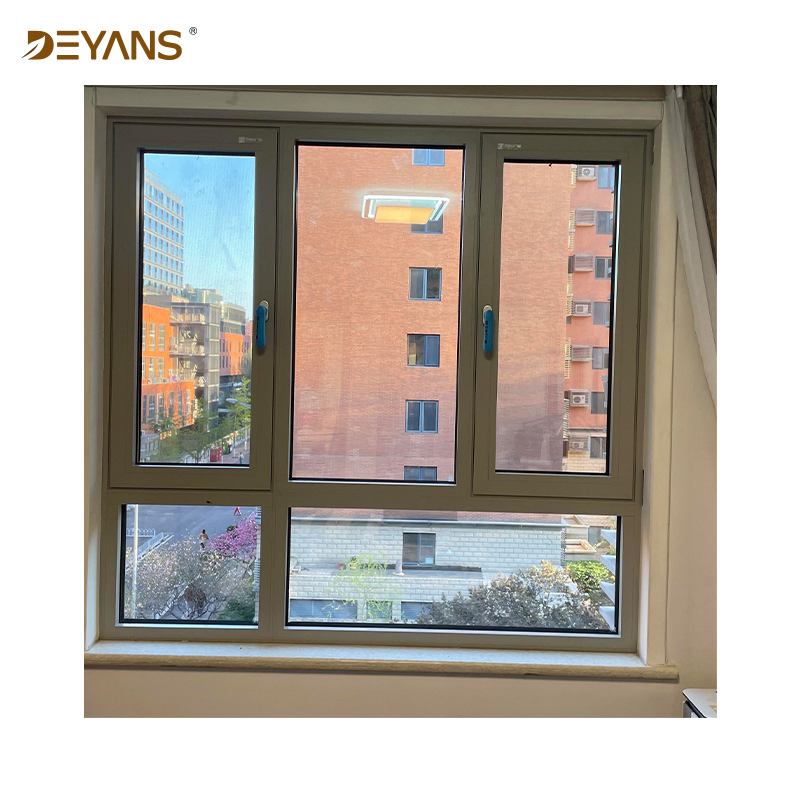 Ventana de casement de aluminio de tamaño personalizado con marco ultra delgado