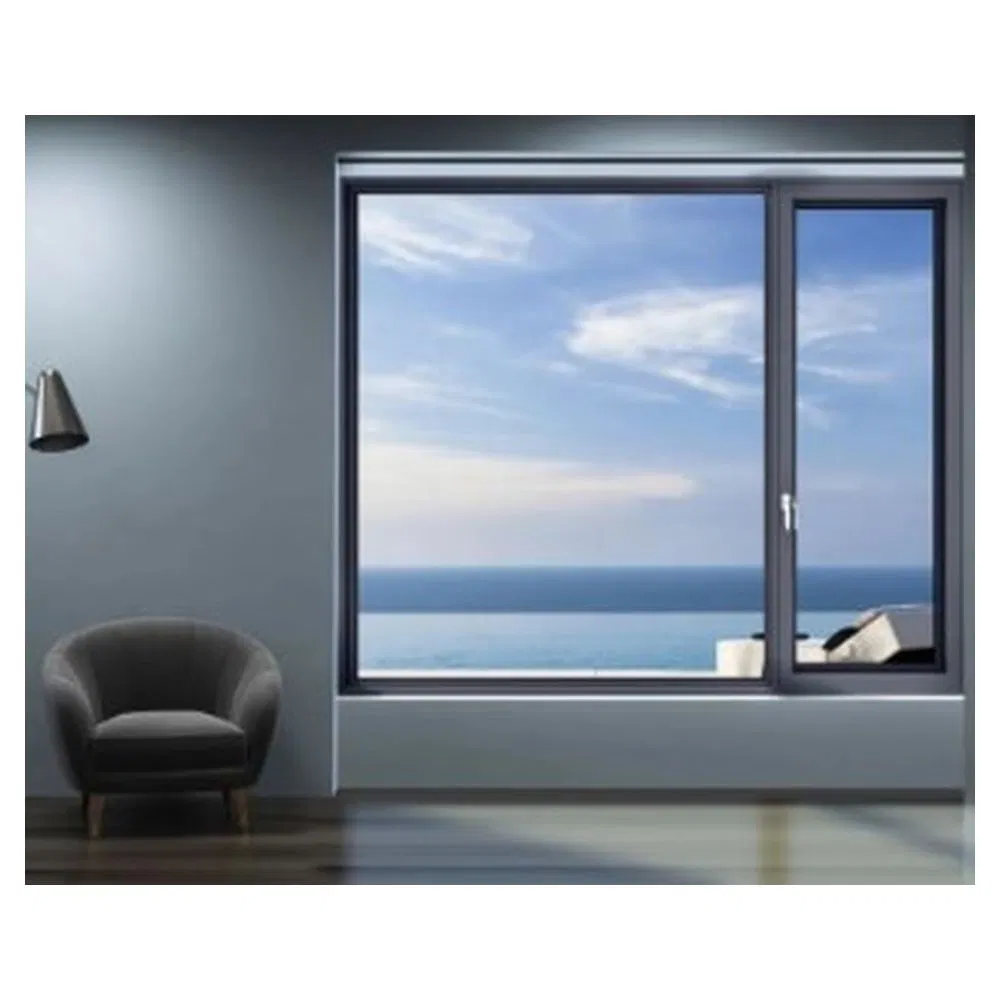 Perfil de aleación de aluminio con ruptura térmica fábrica personalizada ventana de aluminio de doble acristalamiento