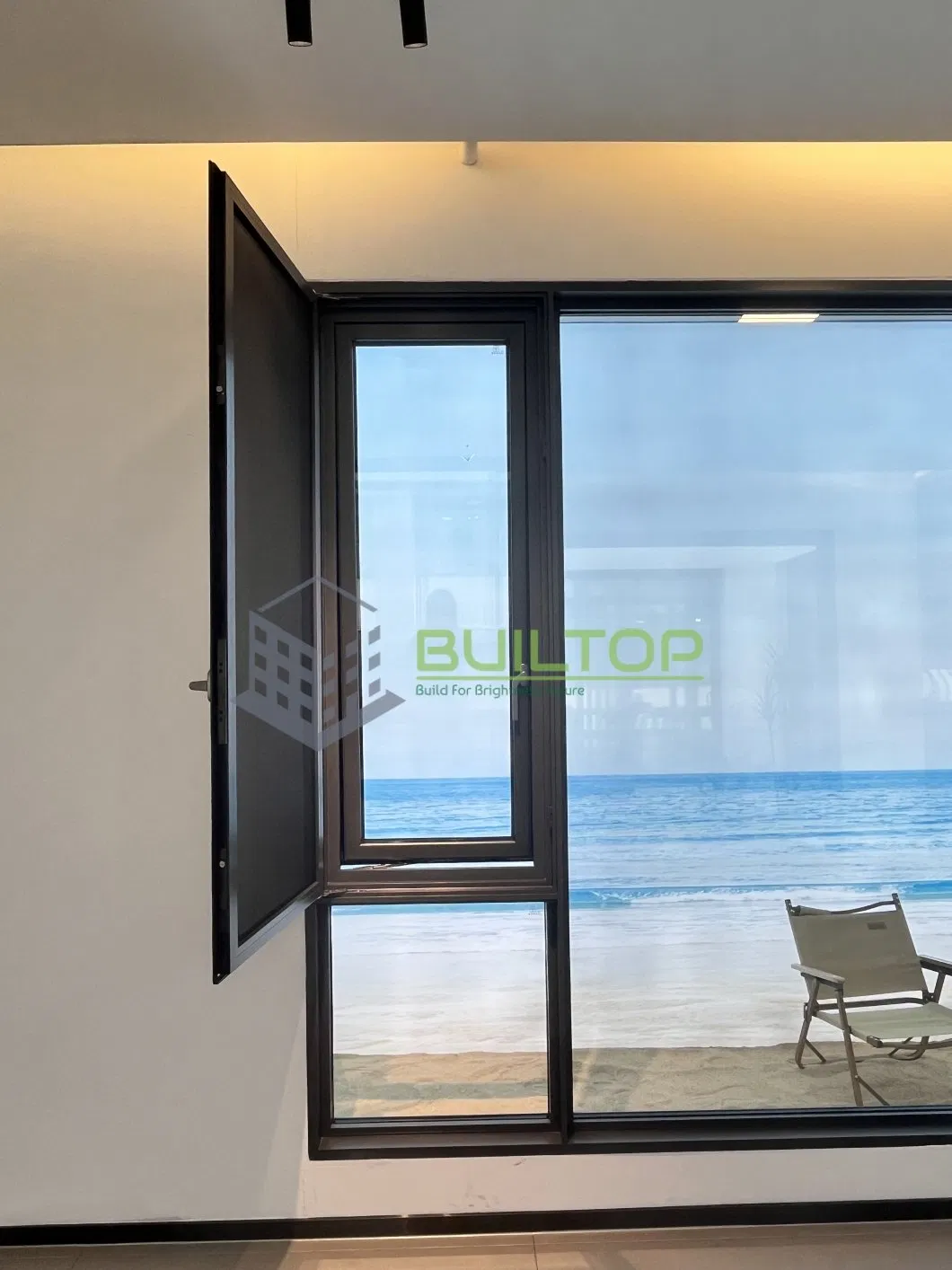 Ventana de Casement de Aluminio Elegante – Marco Ultra Delgado y Área Máxima de Vidrio