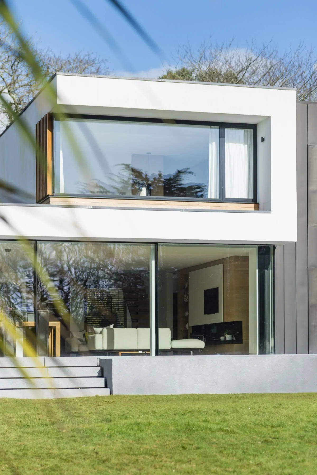 Ventana Fija de Aluminio de Gran Tamaño con Marco Delgado para Diseño Arquitectónico Panorámico