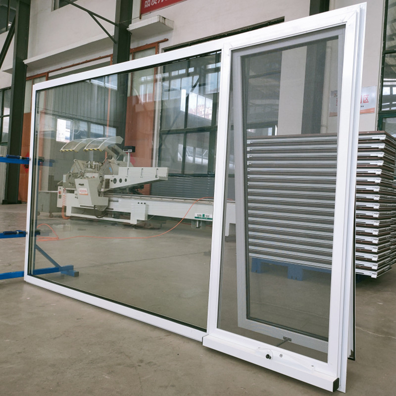 Australia As2047 Ventanas de vidrio de aluminio con doble acristalamiento y toldo residencial personalizado con mosquitera
