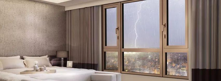Marca Líder de China Ventana de Cristal de Aluminio de Hoja Doble o Simple de Alta Calidad