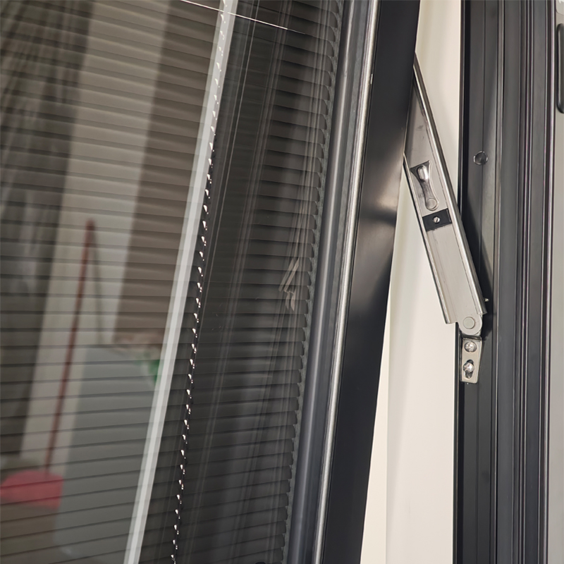 S63 Ventanas de vidrio de aluminio, ventana oscilobatiente de aluminio
