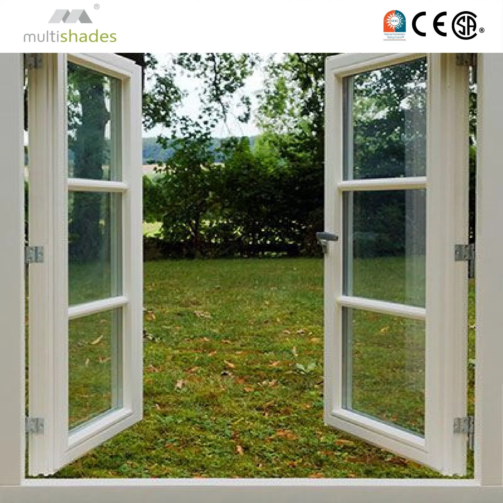 Ventana de aluminio francesa de alta gama con diseño retro y marcos ultradelgados, ventana metálica de estilo francés moderno con herrajes de marca de primera