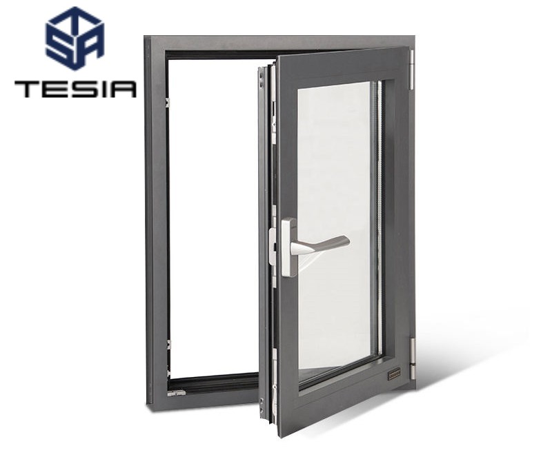 Ventana de aluminio oscilobatiente con alta estanqueidad al aire y aislamiento acústico
