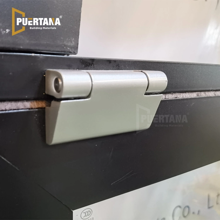Ventanas de paso con estrías de gas de aluminio con ruptura térmica, ventana de awning abatible de aluminio colgante superior para barra de cocina