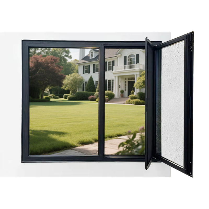 Ventana de casement de marco de aleación de aluminio a prueba de sonido de estilo moderno personalizada de fábrica en China