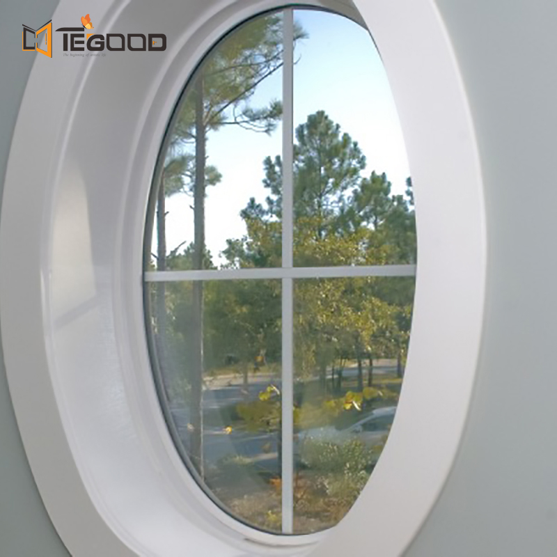 Ventana decorativa fija grande de aluminio con marco delgado a prueba de impacto de huracanes