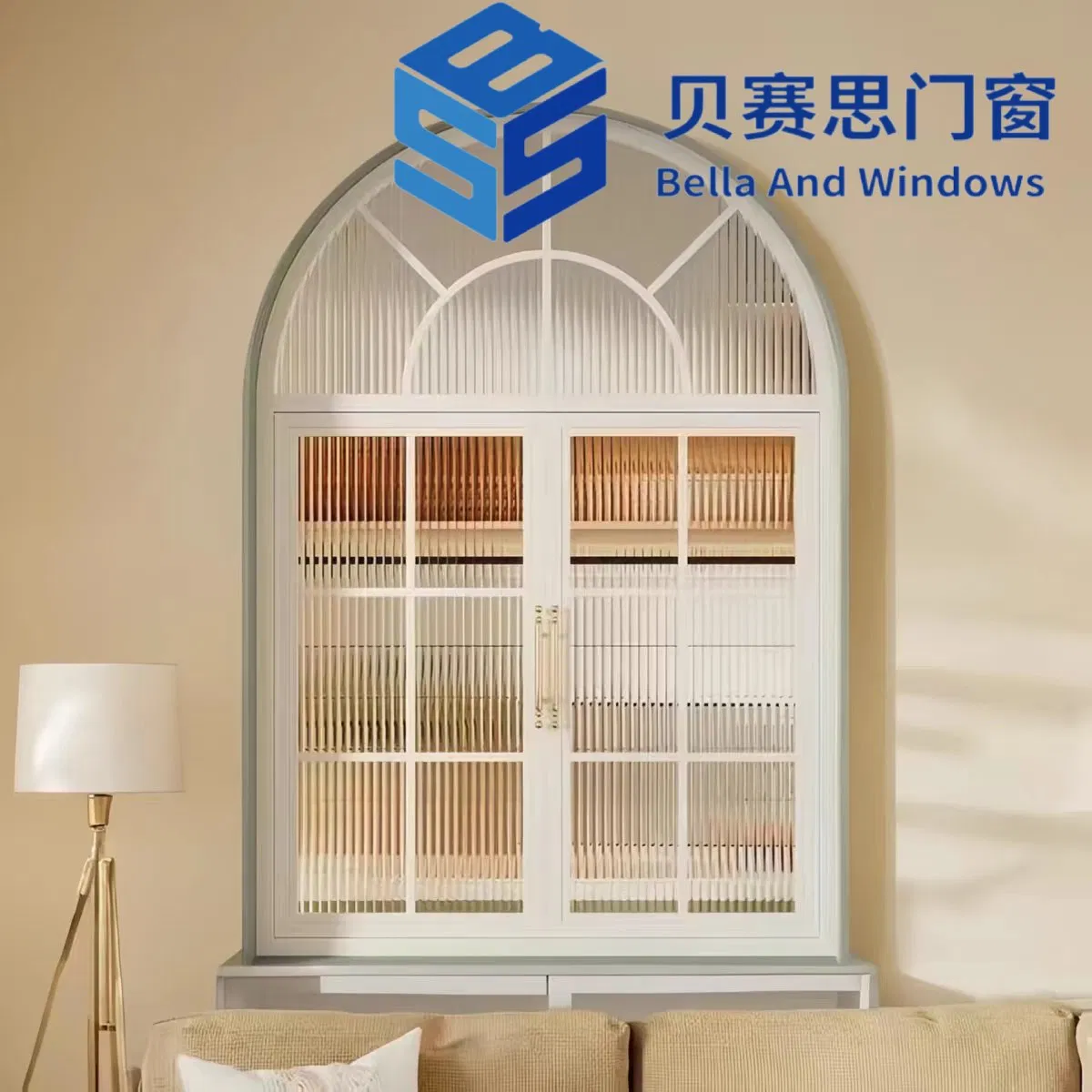 20+ Años Proveedor Chino Aleación de Aluminio Aislamiento Alta Resistencia Ventana Con Forma Ventana Arqueada con Garantía de Por Vida