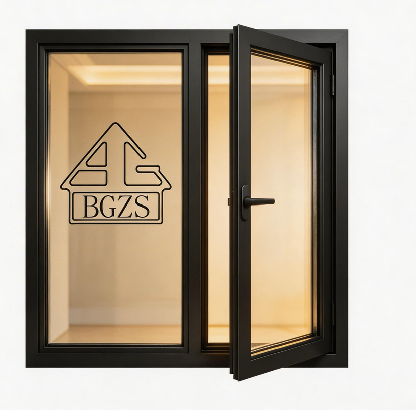 Ventana de Casement de Aluminio de Alta Calidad Bgzs, Ventana de Hoja Doble o Simple para Escuela y Hogar