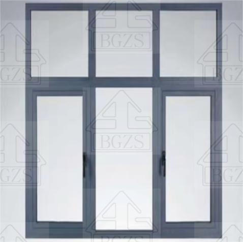 Ventana de Casement de Aluminio de Alta Calidad Bgzs, Ventana de Hoja Doble o Simple para Escuela y Hogar