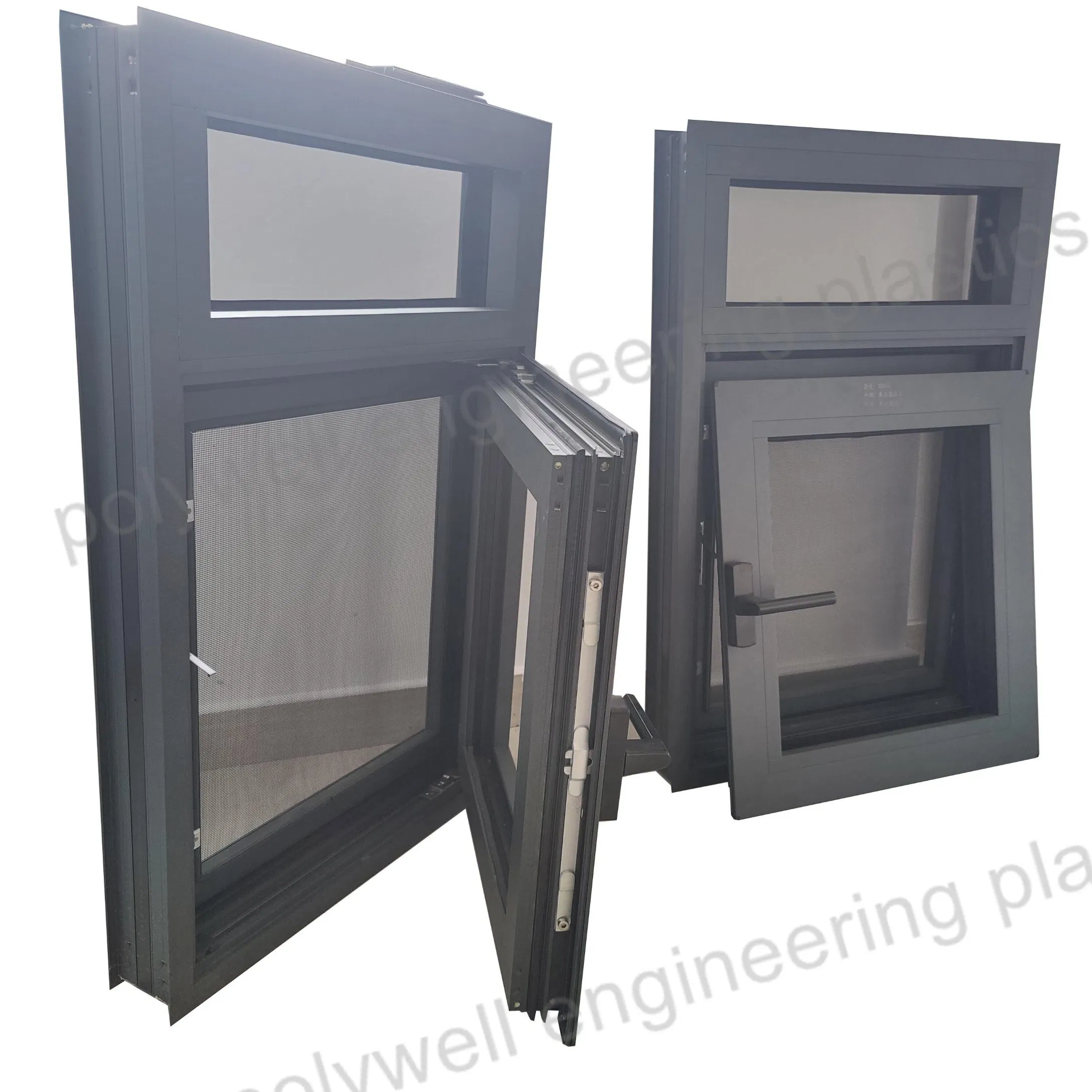 Ventana y puerta de guillotina simple y doble de aluminio deslizante personalizada