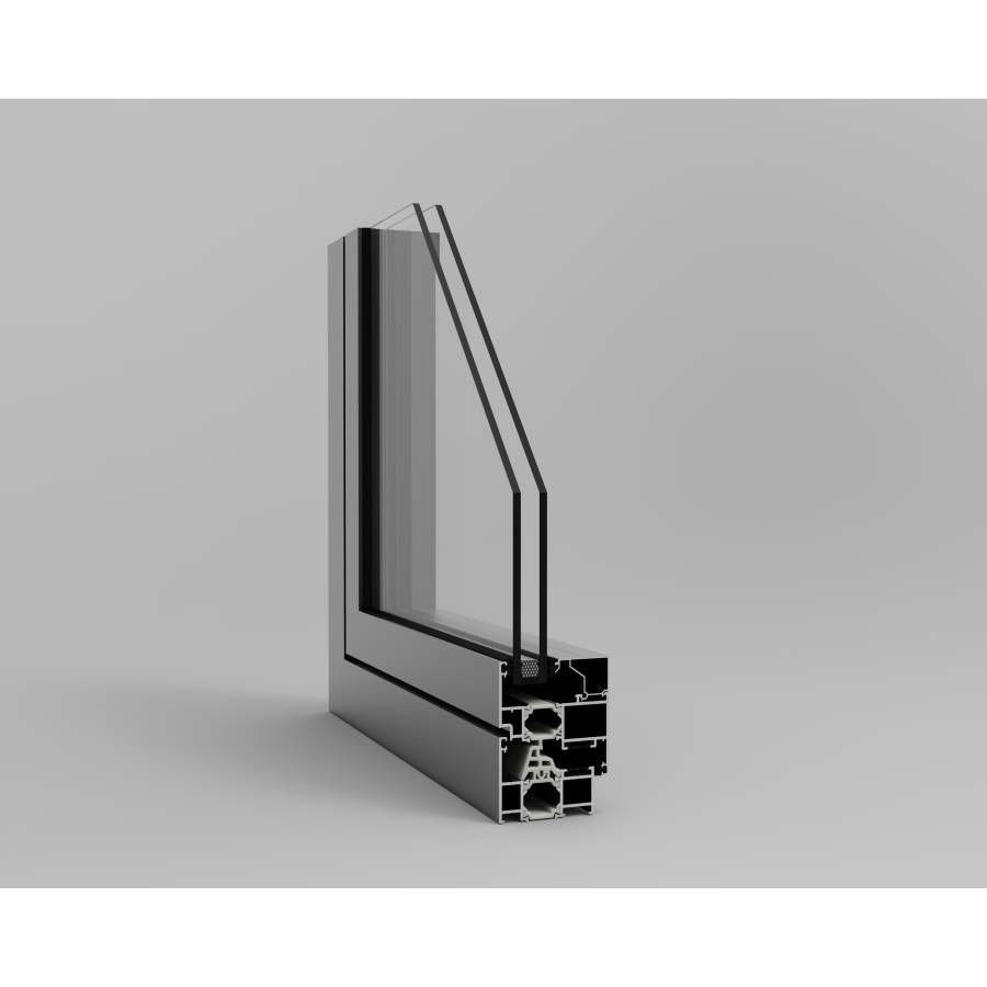 Ventana de casement de aluminio de color personalizado para combinar con cualquier estilo arquitectónico