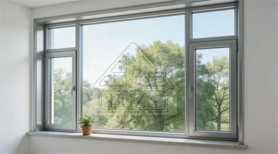 Ventana de Casement de Aluminio de Alta Calidad Bgzs, Ventana de Doble o Sola Hoja para Escuela, Hogar, Hotel, Hospital