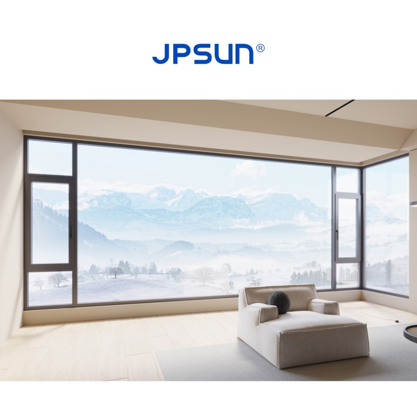 Ventana de casement de aluminio a prueba de sonido utilizando construcción de vidrio aislante para una efectiva reducción de ruido