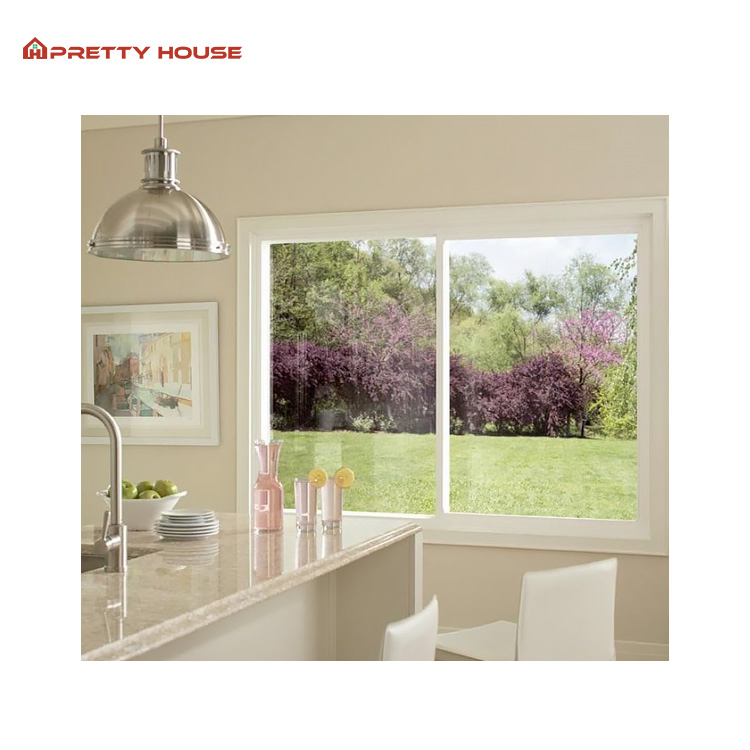 Ventanas deslizantes de aluminio negro con acristalamiento a prueba de sonido de alta calidad para residencias