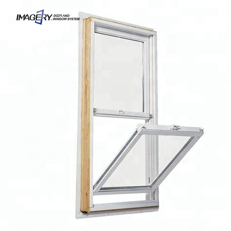 Ventanas de doble acristalamiento de aluminio personalizadas con ventilación superior de un solo marco para baño